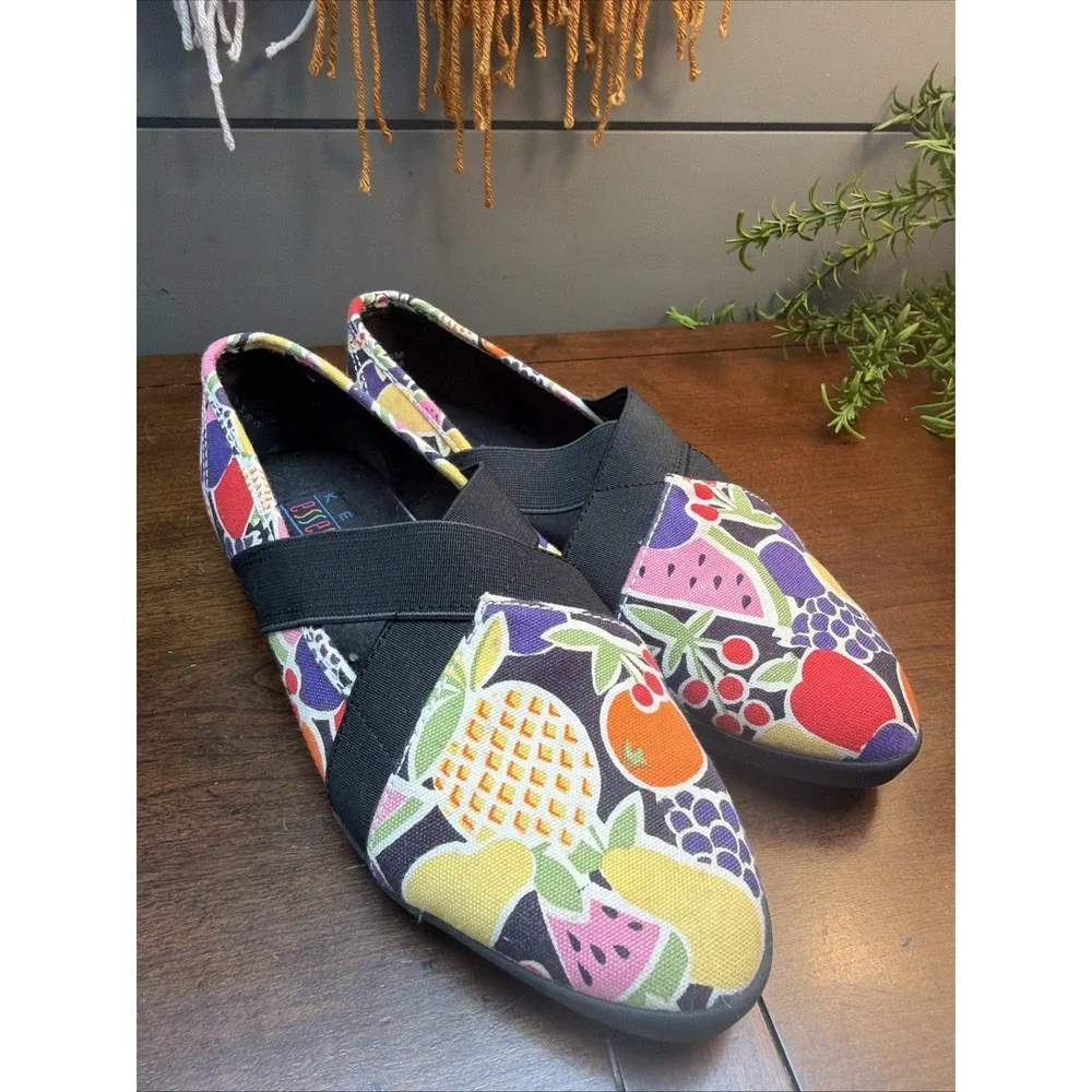 Vintage Keds Essentials Womens Size 7 Flats Shoes Summer Fruit Watermelon